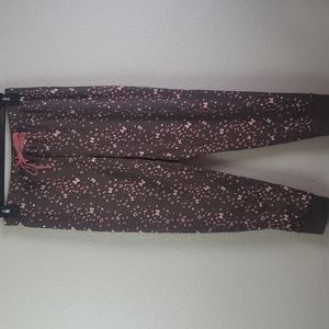 Disney | Women's Pink Brown Minnie Mouse Cuffs Loungewear Pajama Bottom Sz M